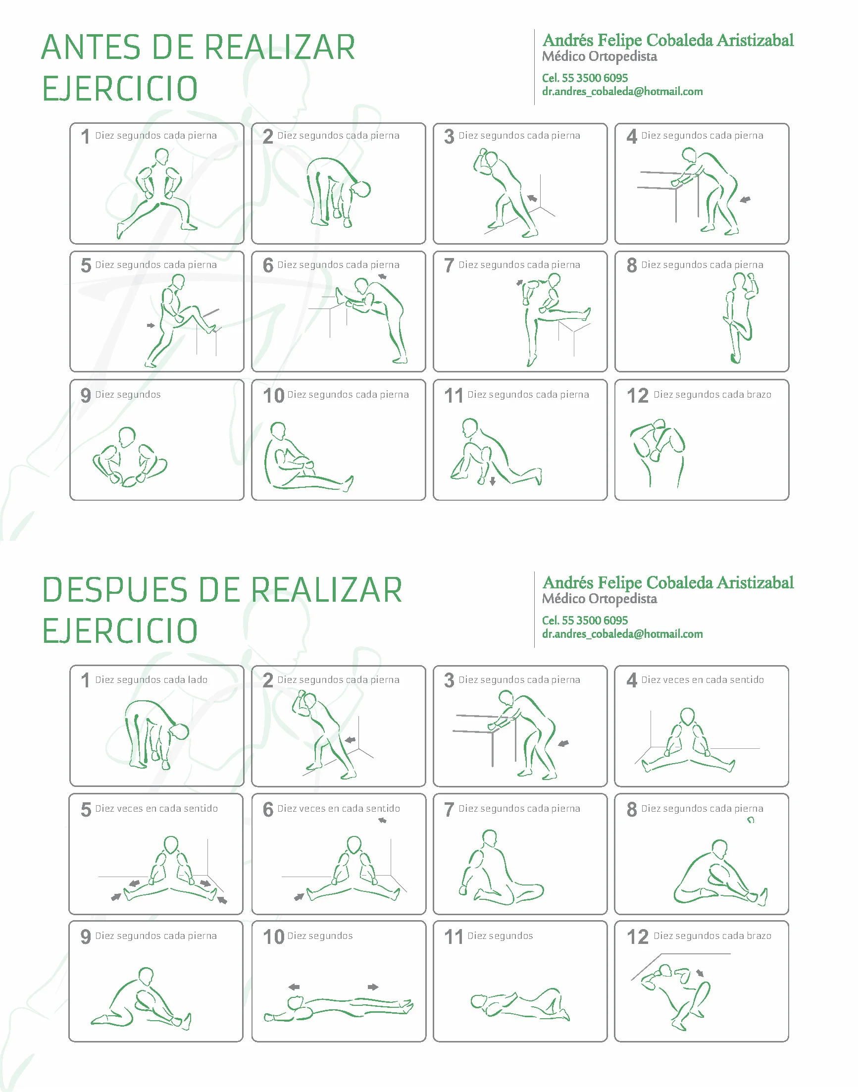 Guía de Estiramientos Dr. Andrés Cobaleda